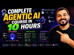 Complete Agentic AI Course In 10 Hours- Langchain, Langgraph, RAG,Vectorless RAG, Guardrails,Evals