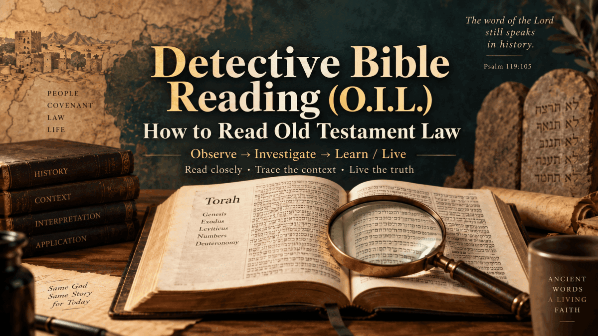 The Detective Bible Study Method (O.I.L.): How to Read Old ...