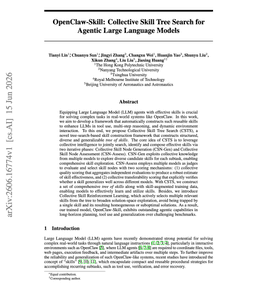 @omarsar0: // OpenClaw-Skill: Searching a Tree of Agent Skills //

If you build reusable skill libraries for yo...