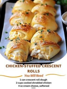 Chicken-Stuffed Crescent Rolls: The Easy Cheesy Dinner Everyone Loves 
