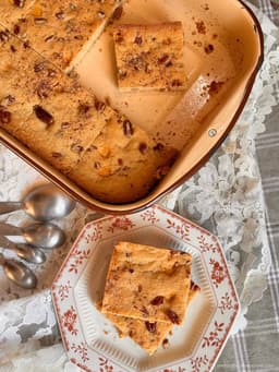BUTTERSCOTCH PECAN BLONDIES - The Southern Lady Cooks