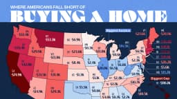 Mapped: The Homebuying Income Gap in Every U.S. State