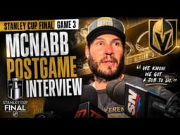 Brayden McNabb Talks Playing 30 Minutes With Stitches & 2 Assists in Game 3 of Stanley Cup Finals