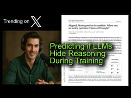 Predicting if LLMs Hide Reasoning During Training