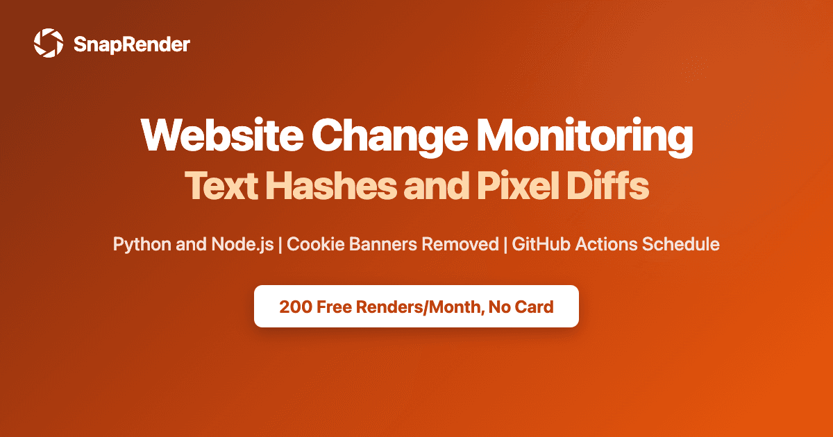 Website Change Monitoring and Alerts