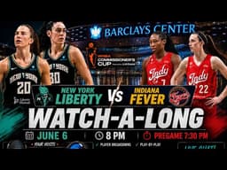 🏀 New York Liberty vs Indiana Fever LIVE Watch-Along | Commissioner’s Cup Showdown |