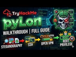 TryHackMe Free Room |  pyLon Walkthrough | Steganography → OpenVPN Privilege Escalation (Full Guide)