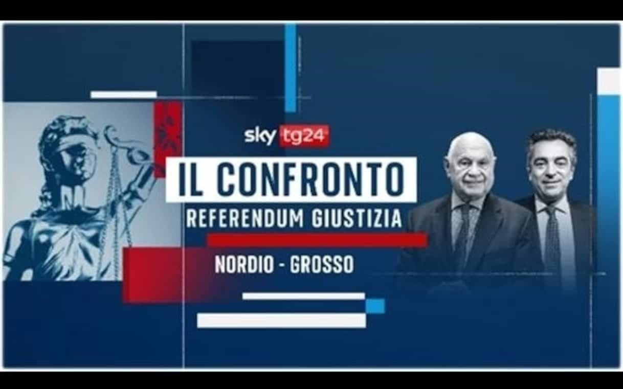 Referendum Giustizia, Il Confronto tra Nordio e Grosso il 17 marzo su Sky TG24