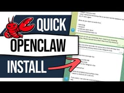 How To Quickly Setup An Openclaw Assistant (Step By Step)