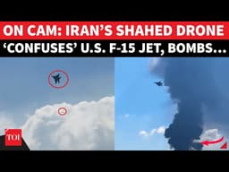 SHOCK VIDEO: American F-15 CHASES, Then FAILS To Shoot Down Iran’s Shahed Drone, MASSIVE FIREBALL…