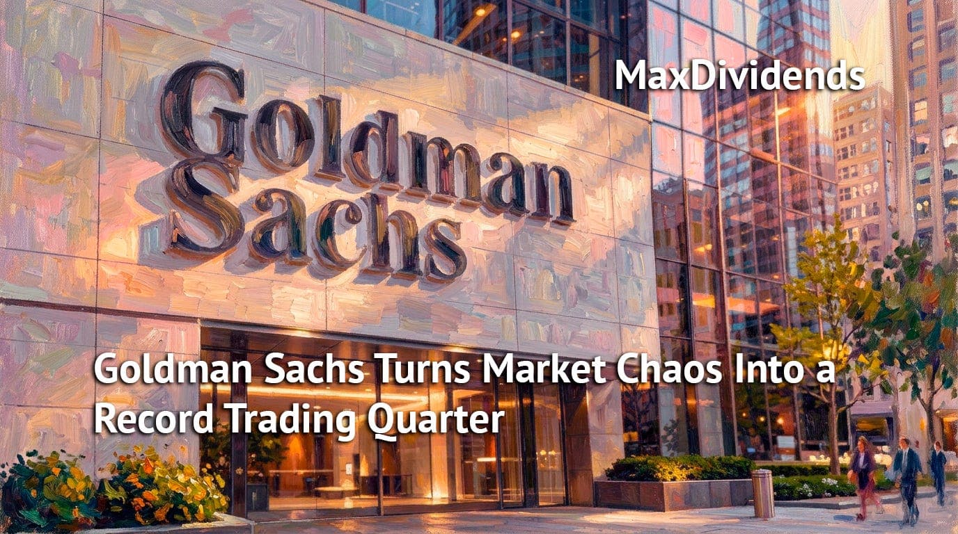 Goldman Sachs Turns Market Chaos Into a Record Trading Quarter