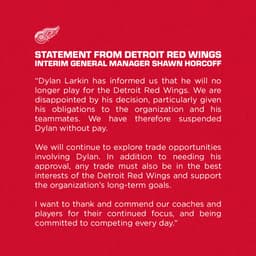 @PierreVLeBrun: Red Wings suspend Larkin ⤵️