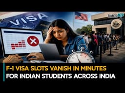 Indian Students Struggle As US Visa Slots Disappear | U.S Immigration News