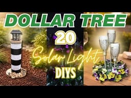 20 Solar Light Dollar Tree DIYs That Look Expensive 🌞 Outdoor Decor on a Budget