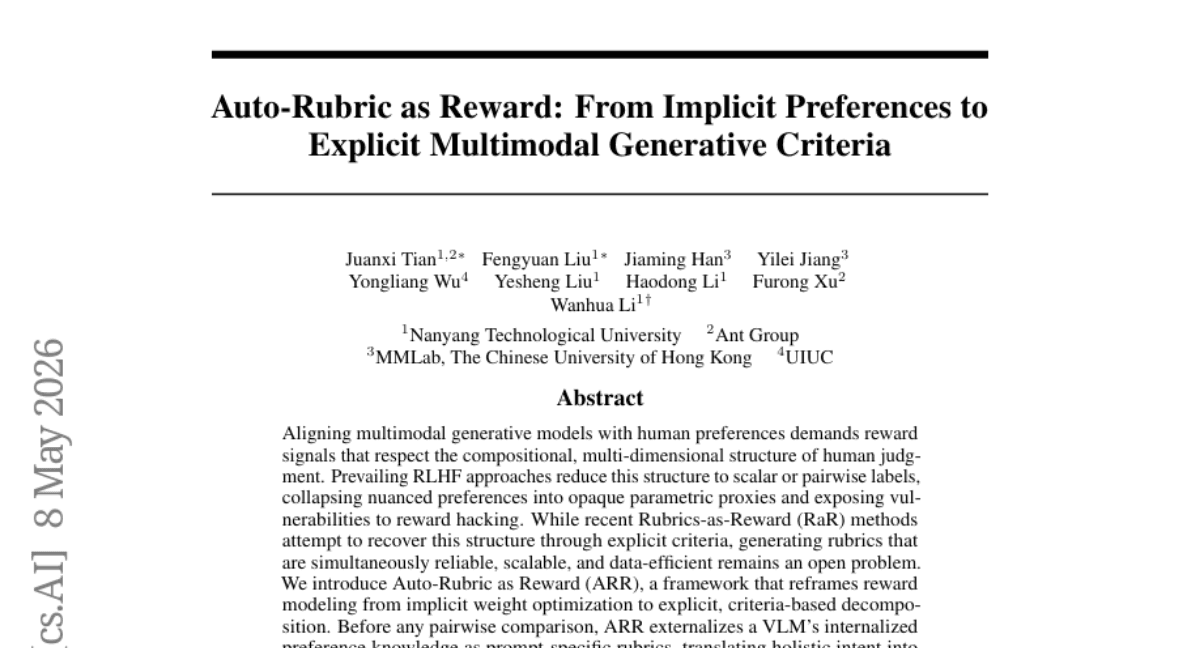 Auto-Rubric as Reward: From Implicit Preferences to Explicit Multimodal Generative Criteria