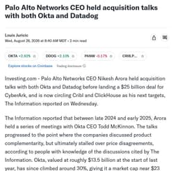 Palo Alto Networks 正在買下 AI Security 的下一個控制層