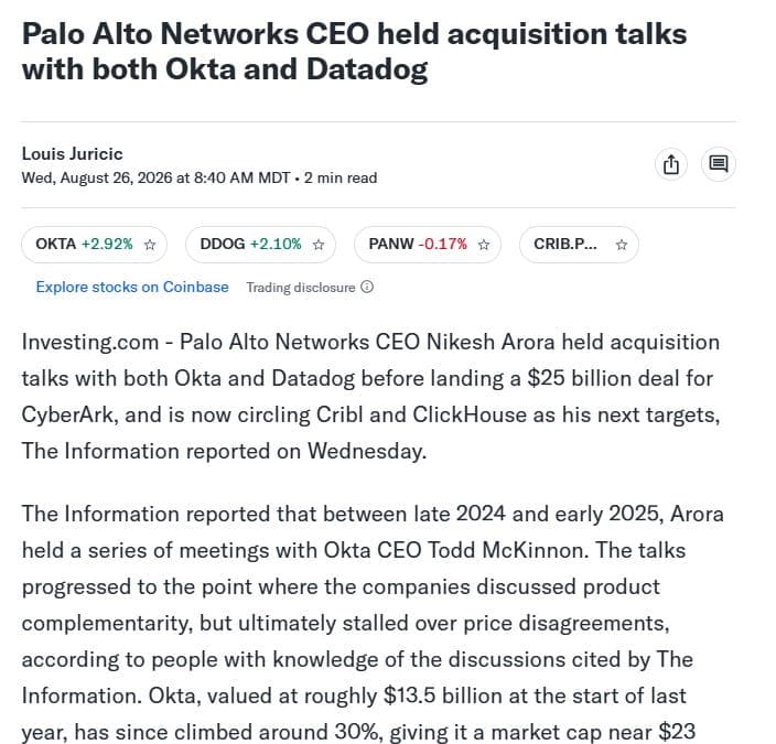 Palo Alto Networks 正在買下 AI Security 的下一個控制層
