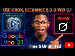 How I Created AI videos for FREE Using Seedance 2.0, Grok AI & Veo 3.1 . 100% Free & Unlimited