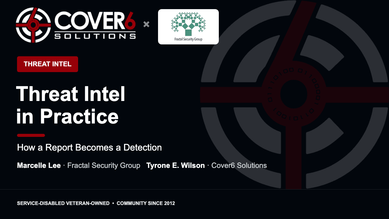 Threat Intel in Practice: How a Report Becomes a Detection