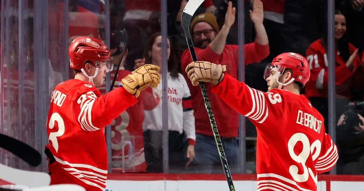 Two of Red Wings' top scoring threats have formed chemistry