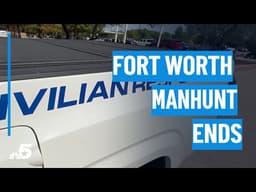 Manhunt ends in Fort Worth after Police CRU member hurt in shooting | NBCDFW