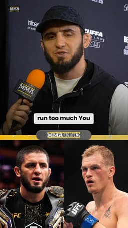 @MMAFighting: Islam Makhachev on preparing for Ian Machao Garry at #UFC330:

"I just have to run in this camp too ...