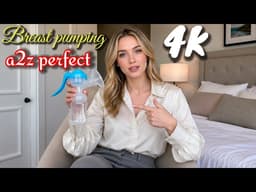 [4K] 💚Breast Pumping Routine for New Moms | Easy & Comfortable Pumping Tips #newborn 