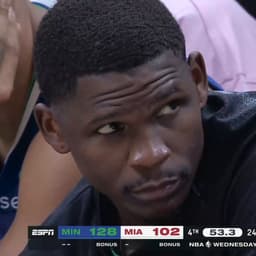 @NBA: ANT JUST WENT OFF TO LEAD MINNESOTA TO VICTORY!

45 PTS
10 REB
9 3PM 

FIRST PLAYER IN NBA HISTORY W...