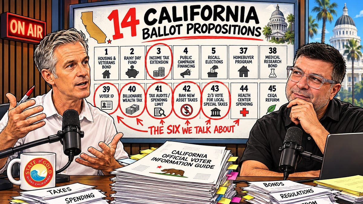 Jon Fleischman Joins The State of Gold Podcast To Talk California’s 14 Ballot Measures With Host Jon Slavet
