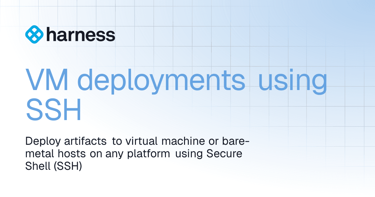 VM deployments using SSH