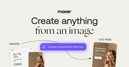 Create From Images | AI website generation from visuals - Maker