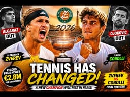French Open 2026 SHOCKER! Zverev vs Cobolli Final Set After Alcaraz Exit & Massive Upsets