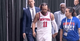 Jalen Brunson injury: Knicks star returns to NBA Finals after hurting knee
