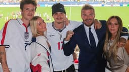 Beckham family share new snap celebrating England's win ...