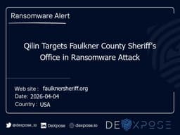 Qilin Targets Faulkner County Sheriff's Office in Ransomware Attack - DeXpose