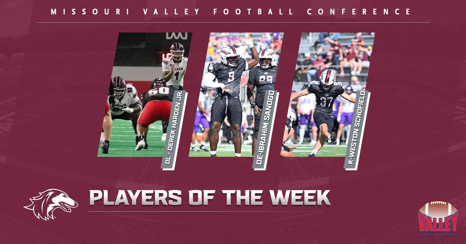 Trio Of Salukis Honored By MVFC After UNI Win