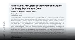 Paper page - nanoMuse: An Open-Source Personal Agent for Every Device You Own