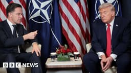 Trump criticises Nato as alliance chief Mark Rutte describes meeting as 'very frank' 