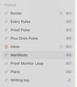 @danshipper: Codex best practice:

Pin a chat for every major project or area of your life. 

Use command + # to ...