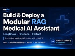 End-to-End Build and Deploy Medical AI Assistant with LangChain, Pinecone & FastAPI