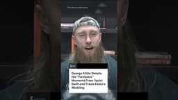 George Kittle is still thinking about Taylor Swift & Travis Kelce's wedding. (🎥: Unbuttoned)