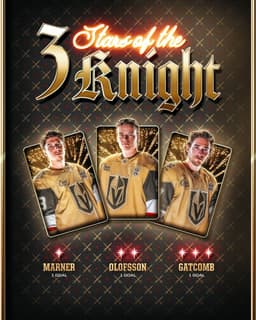 @GoldenKnights: Three goals, three stars 🚨🚨🚨 https://t.co/ODPPYFopyq