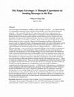 The Empty Envelope: A Thought Experiment on Sending ...