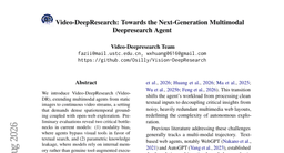 Video-DeepResearch: Towards the Next-Generation Multimodal Deepresearch Agent
