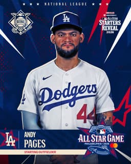 @MLB: Andy Pages is an All-Star for the 1st time!

He’ll start in the outfield for the National League aft...