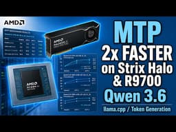 MTP (Multi-Token Prediction): 2x Faster Token Generation on AMD Strix Halo & Radeon 9700 AI Pro