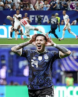 @premierleague: Enzo Fernandez scored the crucial equaliser as Argentina came from behind to defeat England 2-1 in t...