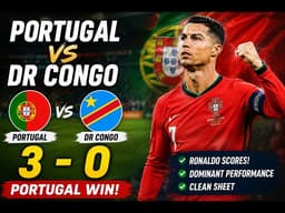 Portugal vs DR Congo 3-0 • Cristiano Ronaldo Masterclass • All Goals & Extended Highlights 2026 ⭐⭐⭐⭐