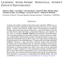 @mmbronstein reposted: Excited to finally share TransIP: a scalable and open-source Transformer model f...