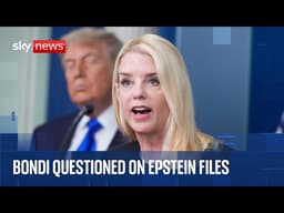 Outside Pam Bondi's closed door interview on Epstein files